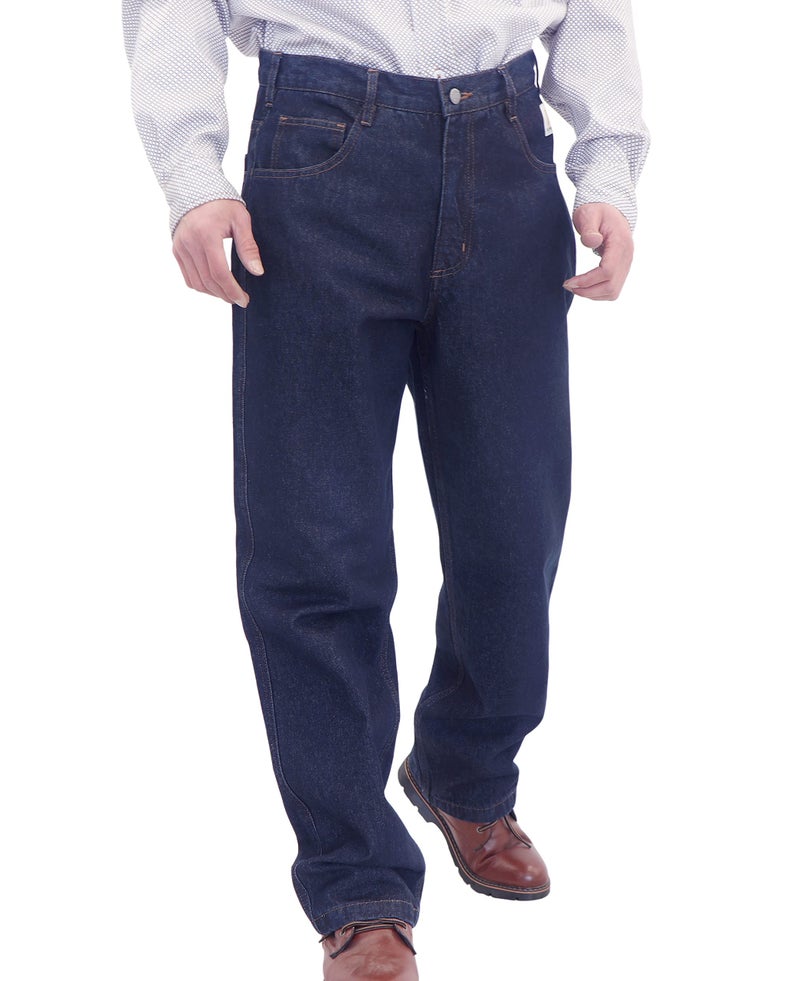 BOCOMAL FR Jeans for Men Flame Resistant Pants Midweight 11oz Blue Denim Fire Retardant Jeans - Image 2